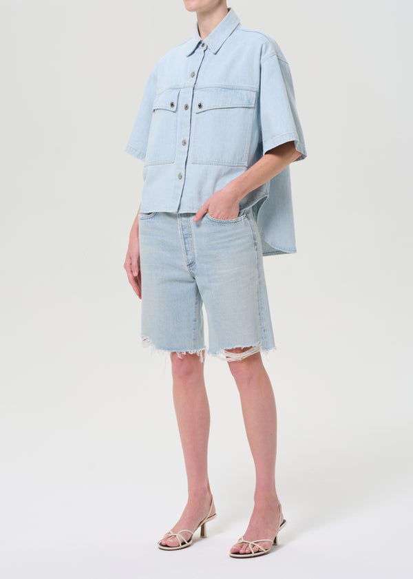 A Gold E Enora High Low Shirt Alcove