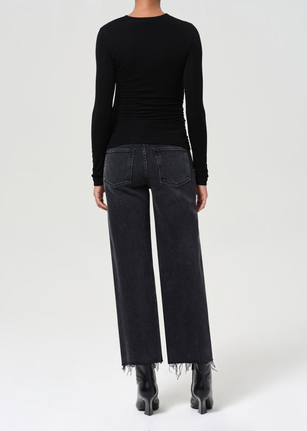 A Gold E Harper Crop Jean Radius