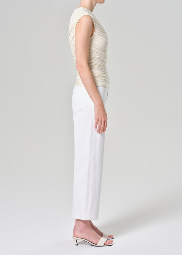 A Gold E Harper Crop Jean Sour Cream