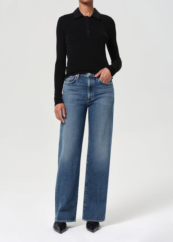 a gold e Harper Straight Jean (Stretch) Enroll
