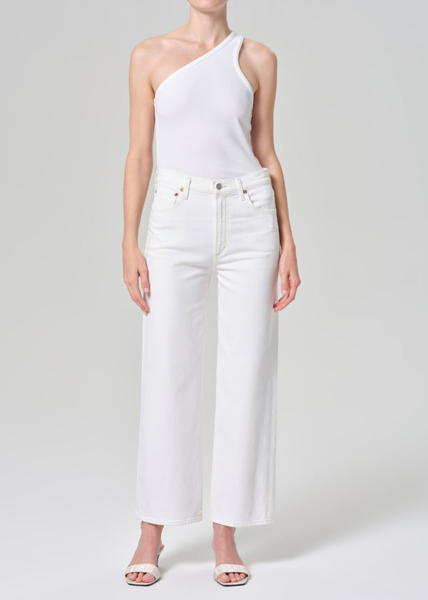 a gold e Harper Straight Jean (Stretch) White Wash