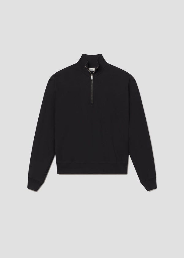 a gold e Idris Quarter Zip Black