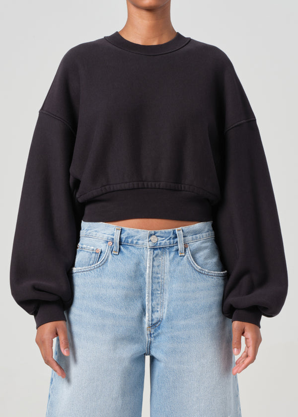 a gold e Kit Sweatshirt Washed Black