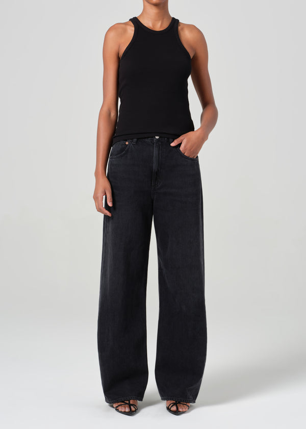 a gold e Low Curve Jean Black Tar