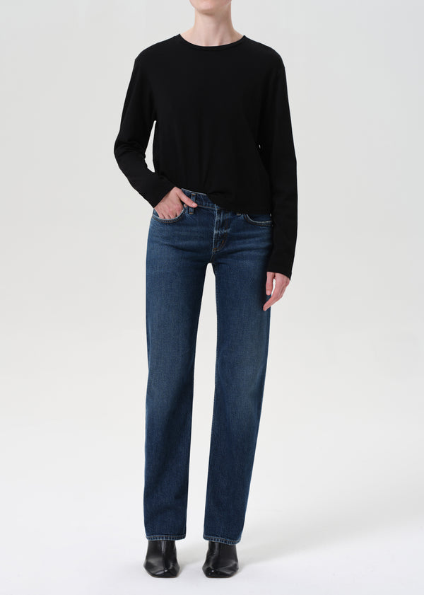 a gold e Low Rise Slim (Stretch) Slick