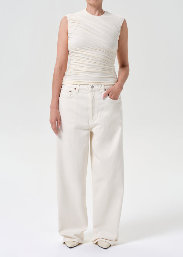 a gold e Low Slung Baggy 28" Petite Solar