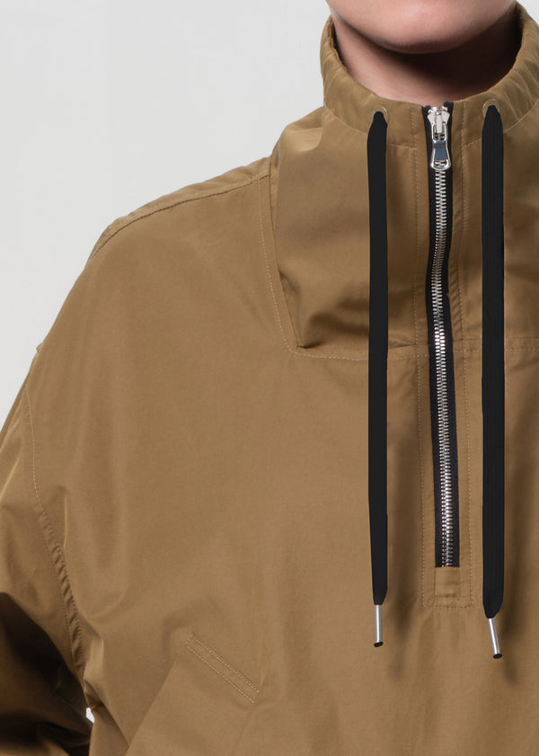 A Gold E Lydia Nylon Popover Anorak Khaki