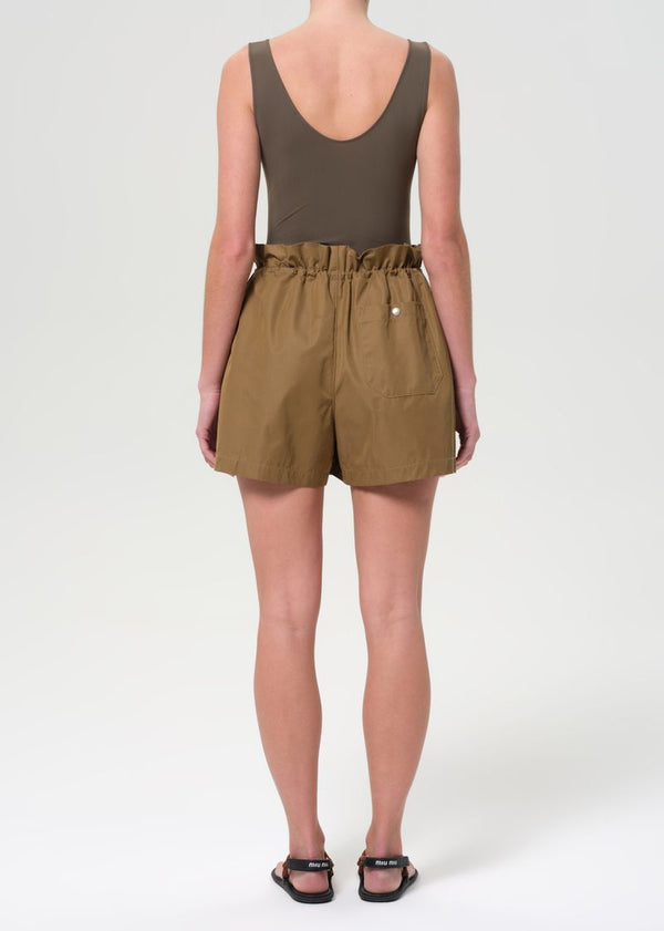 A Gold E Lydia Pull On Gather Short Khaki
