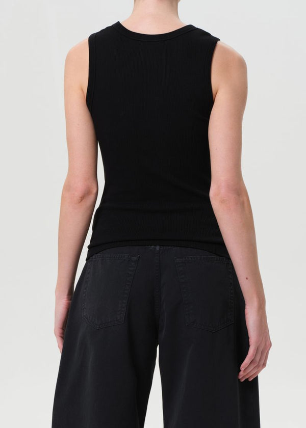 A Gold E Poppy Tank Black