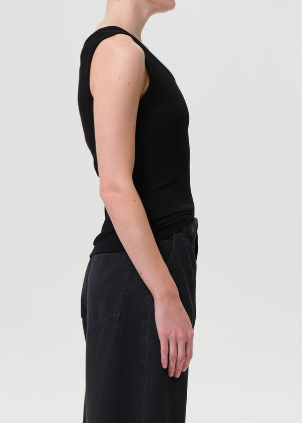 A Gold E Poppy Tank Black