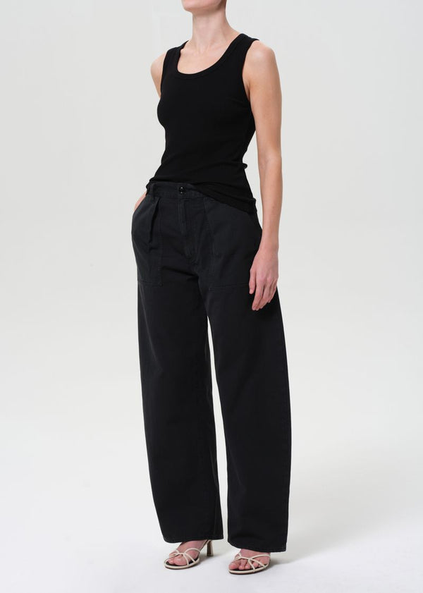 A Gold E Poppy Tank Black