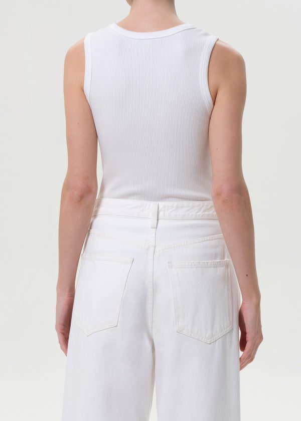 A Gold E Poppy Tank White