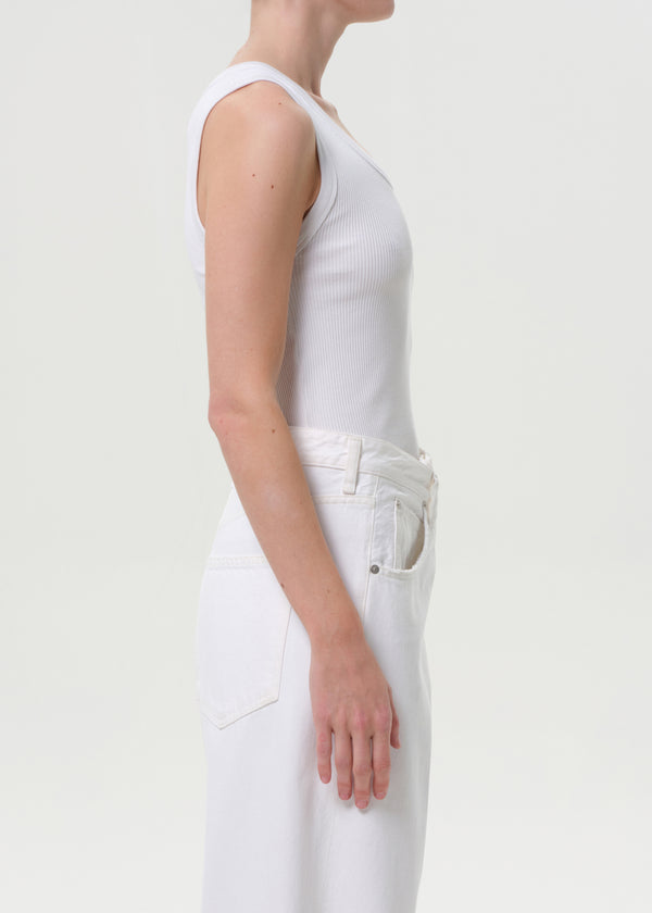 A Gold E Poppy Tank White