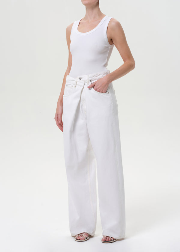 A Gold E Poppy Tank White
