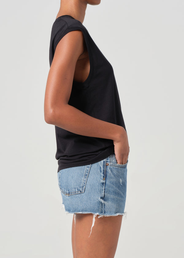 A Gold E Raya Muscle Tee Black