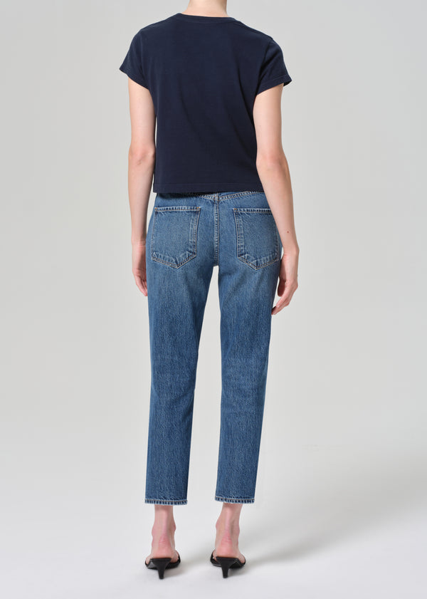 A Gold E Riley High Rise Straight Crop Control