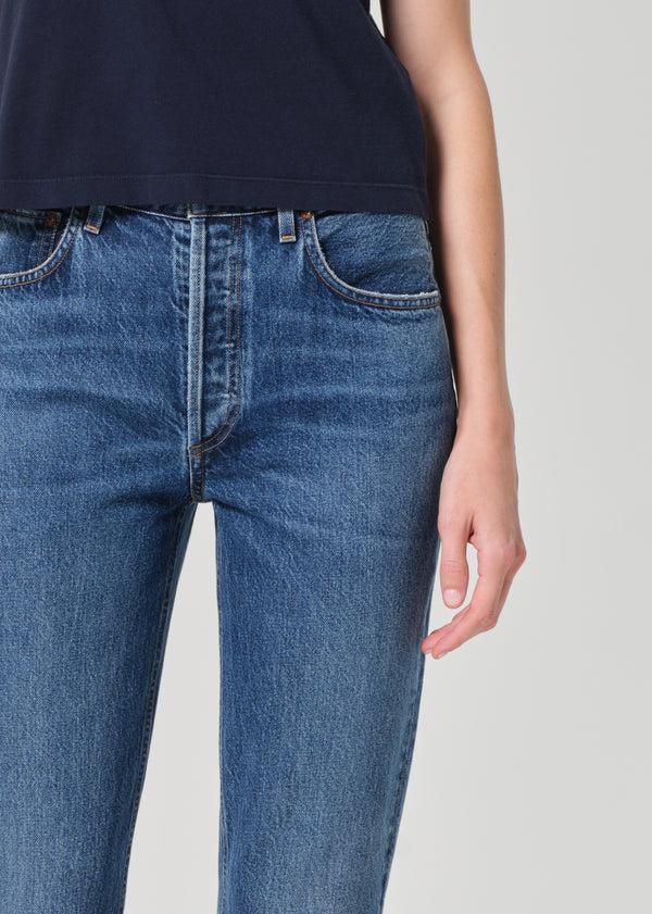 A Gold E Riley High Rise Straight Crop Control