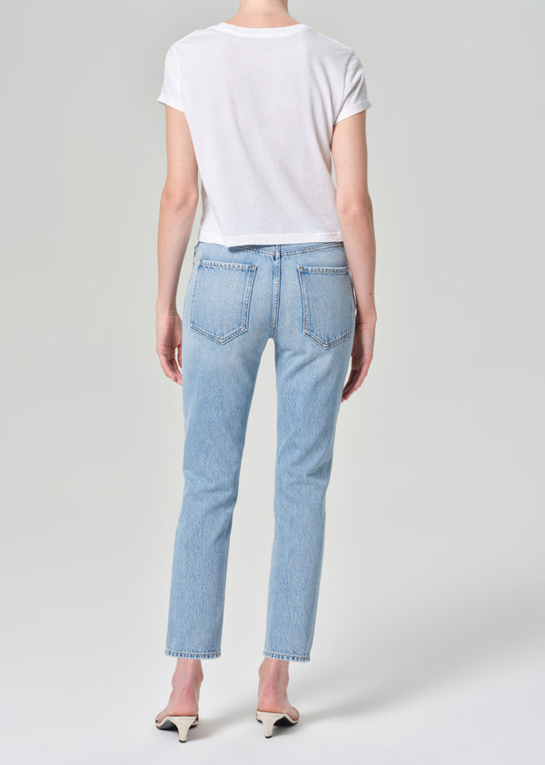 A Gold E Riley High Rise Straight Crop Prevail