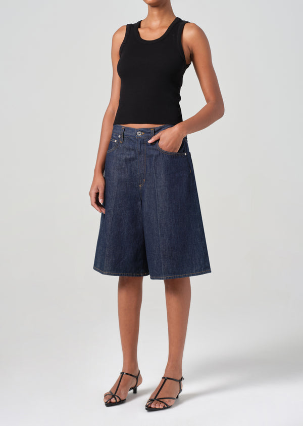 A Gold E Shrunken Poppy Tank Black