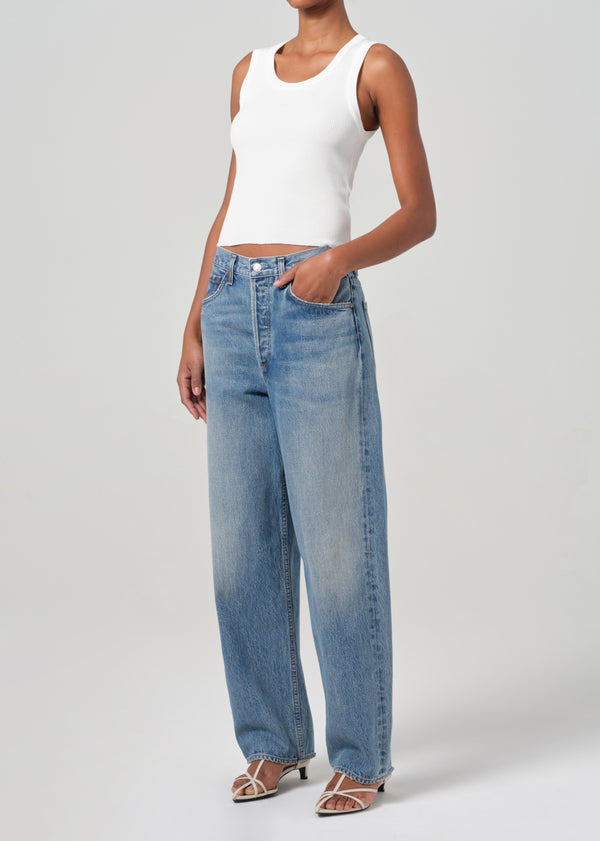 A Gold E Shrunken Poppy Tank White