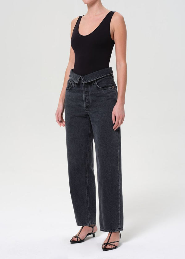 A Gold E Tora Tank Bodysuit Black