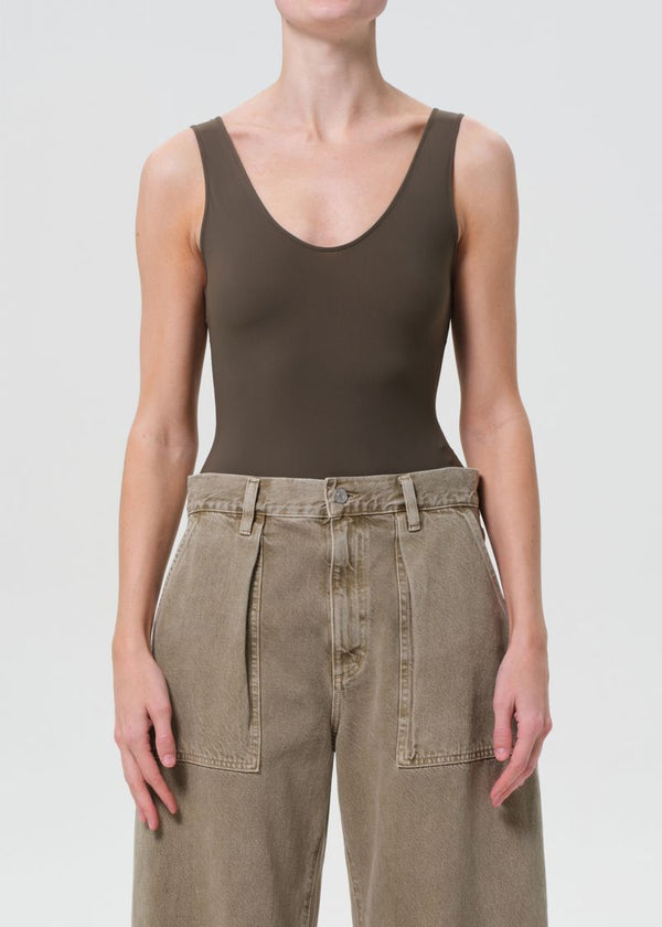 a gold e Tora Tank Bodysuit Grove