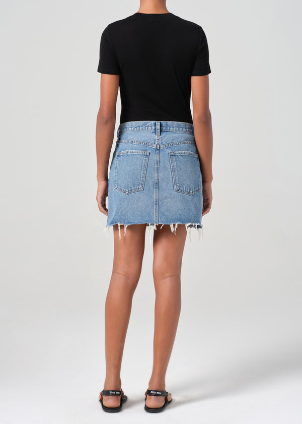 A Gold E V-Waist Mini Skirt Fairway