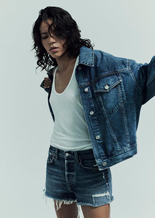 A Gold E Parker Vintage Cut Off Short Dark Swapmeet