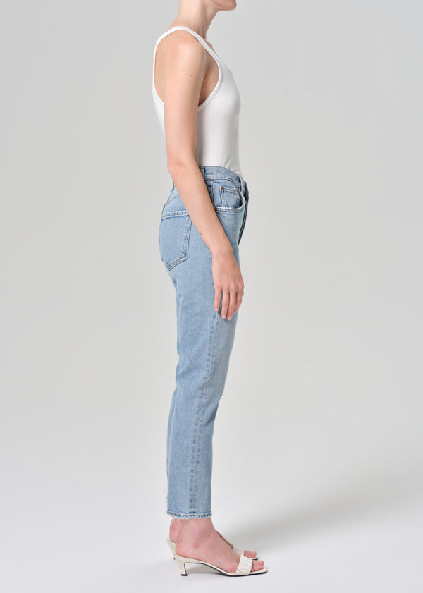 A Gold E Riley High Rise Straight Crop (Stretch) Formula