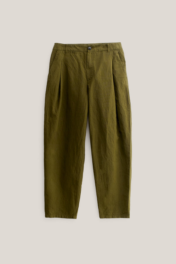 a kind of guise FOLDED WIDE TROUSERS