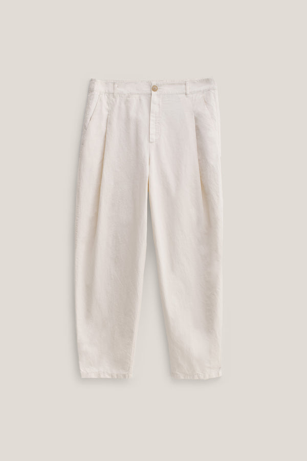 a kind of guise FOLDED WIDE TROUSERS