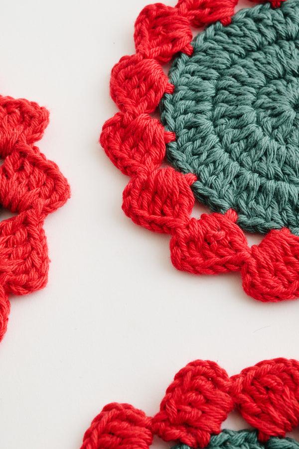 A Kind Of Guise Hibiscus Crochet Coasters
