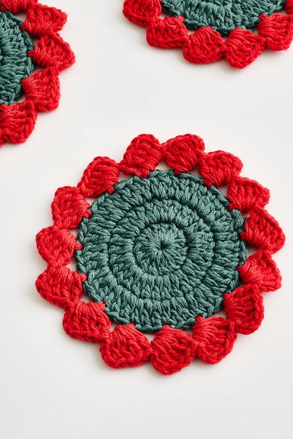 A Kind Of Guise Hibiscus Crochet Coasters