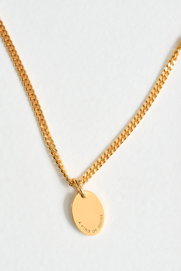 a kind of guise SIGNET NECKLACE GOLD
