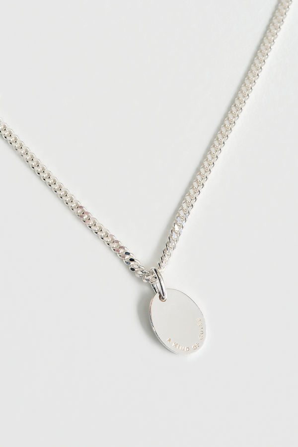 a kind of guise SIGNET NECKLACE SILVER