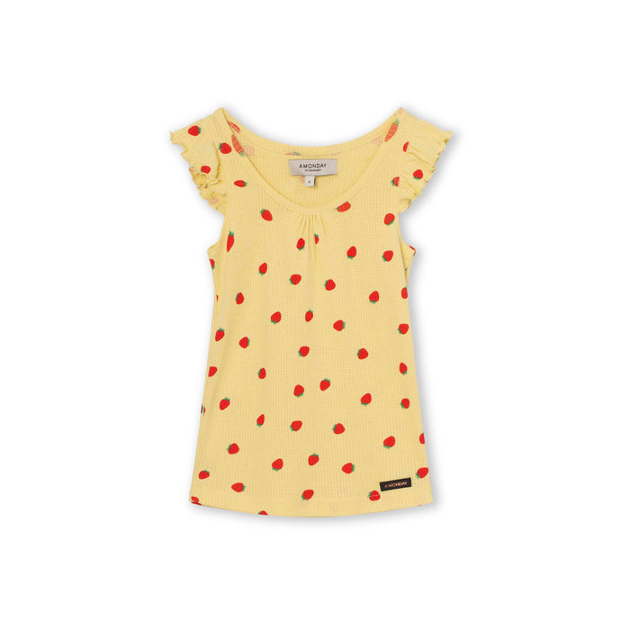 a monday in copenhagen Alva Top Soft Yellow Print