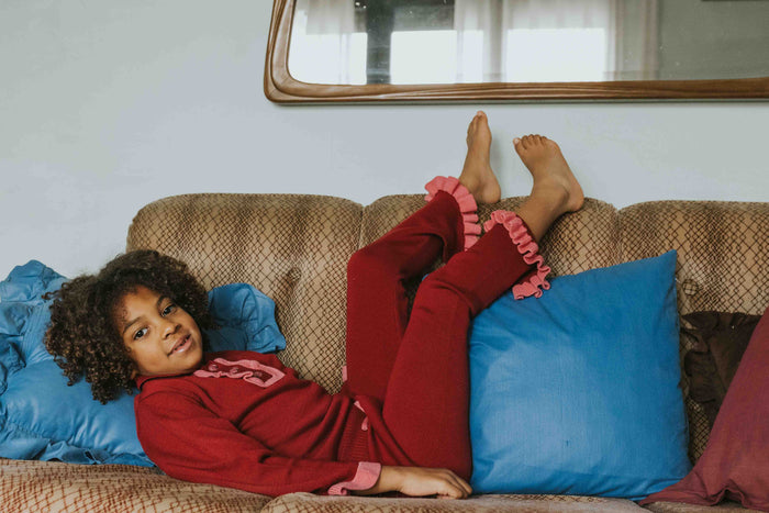 A Monday In Copenhagen Ambina Pants Red Dahlia