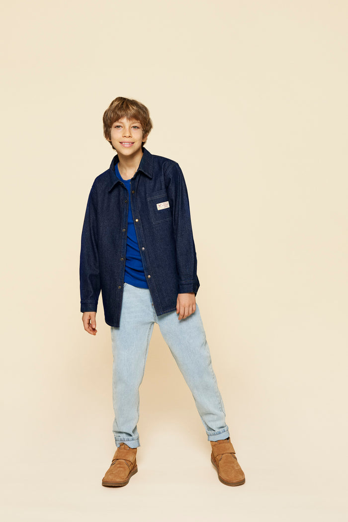 A Monday In Copenhagen Andy Shirt Jacket Dark Blue