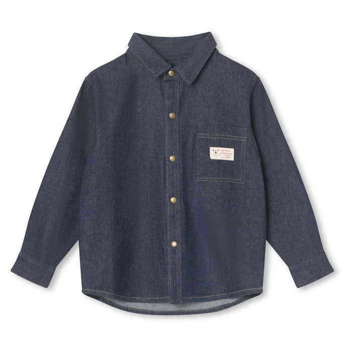 a monday in copenhagen Andy Shirt Jacket Dark Blue