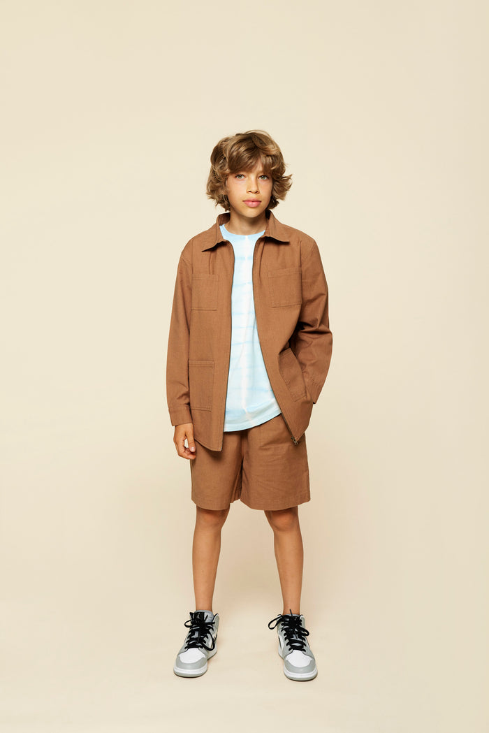 A Monday In Copenhagen Bas Shorts Otter Brown