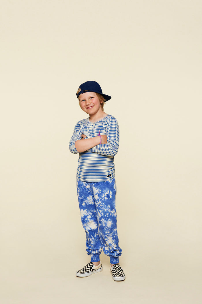 A Monday In Copenhagen Beau T-shirt Blue Stripe