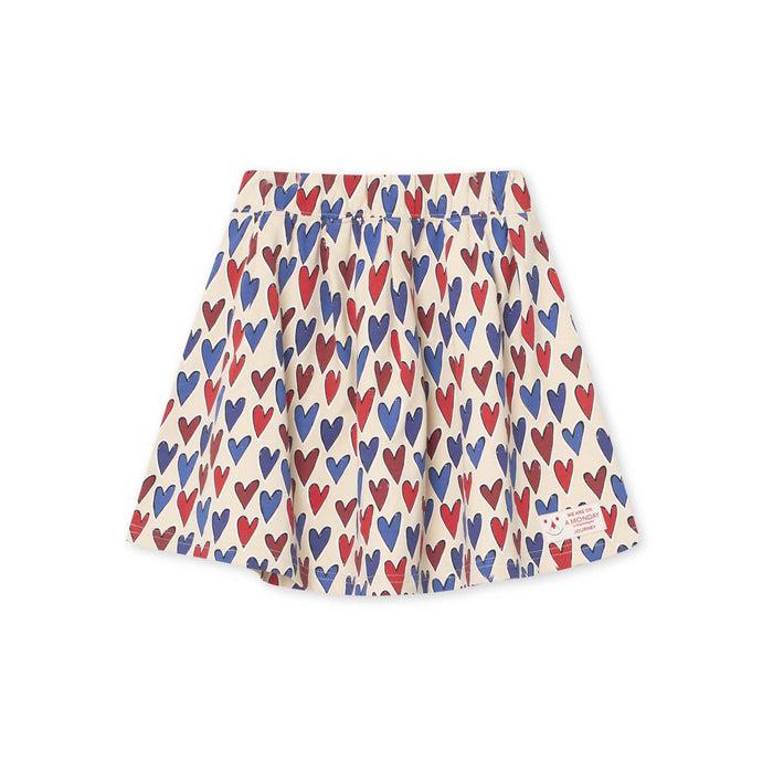 a monday in copenhagen Bina Skirt Heart Print