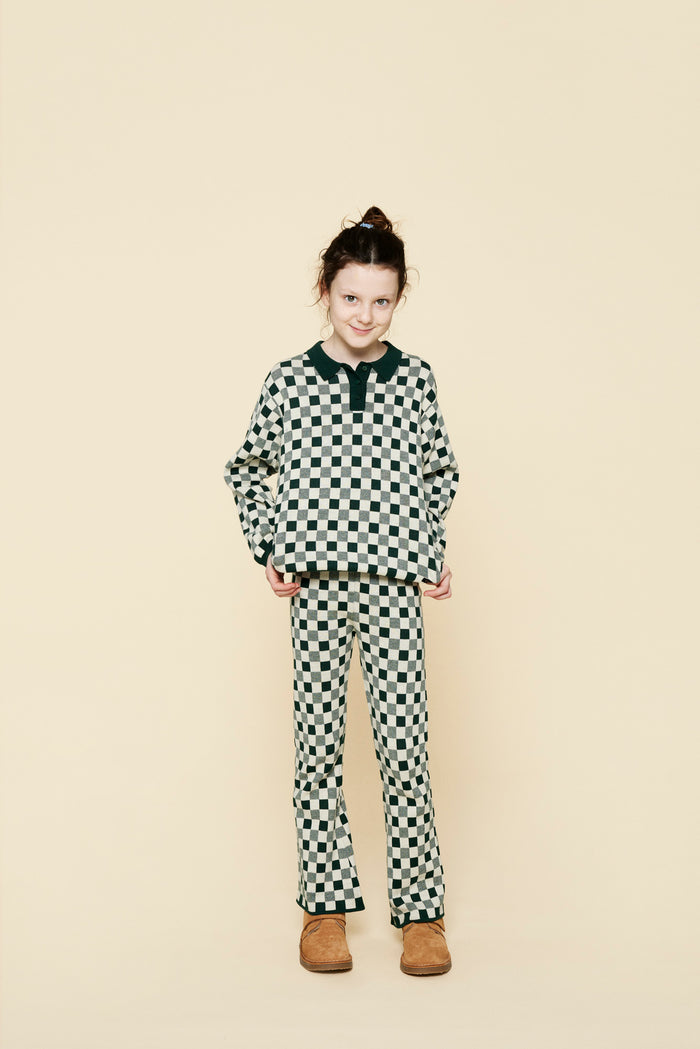 A Monday In Copenhagen Cassie Polo Botanical Check