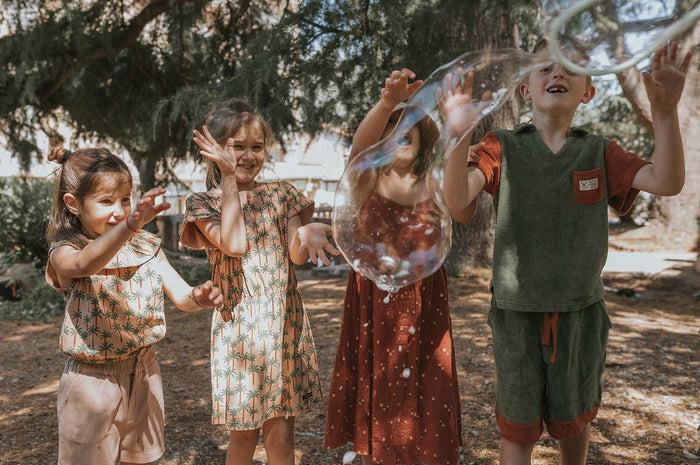 A Monday In Copenhagen Daisy Top Palm Print