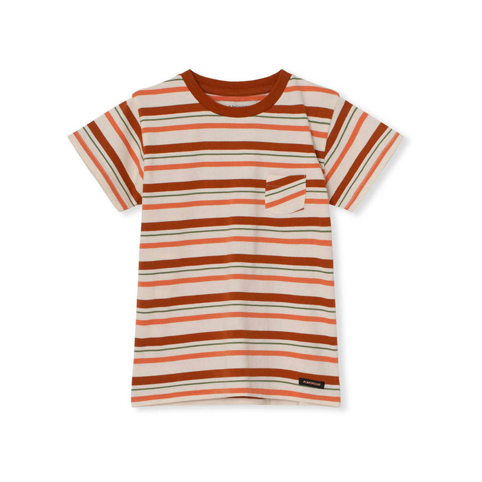 a monday in copenhagen Ed T-shirt Umber Stripe