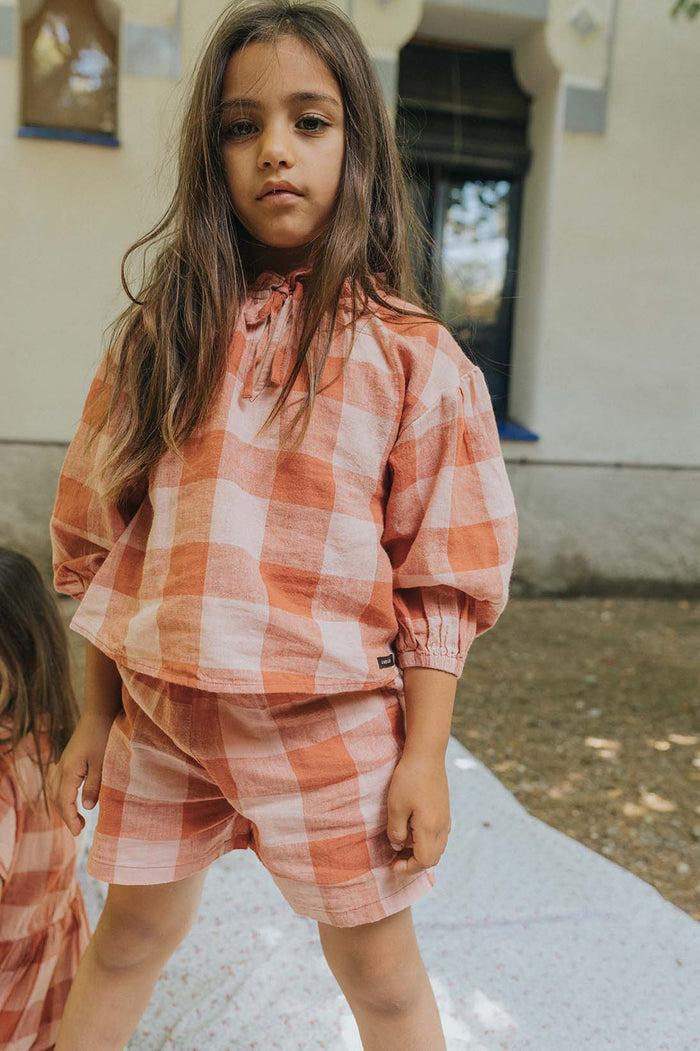 A Monday In Copenhagen Elisa Blouse Moss Check