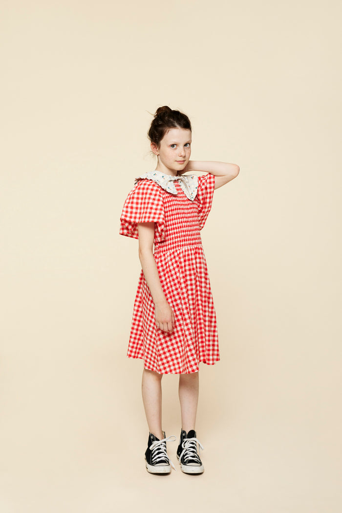 A Monday In Copenhagen Eliya Dress Poppy Check