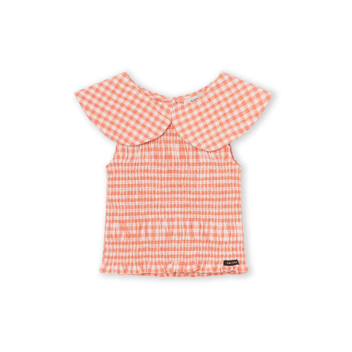 a monday in copenhagen Emilia Top Cameo Pink Check