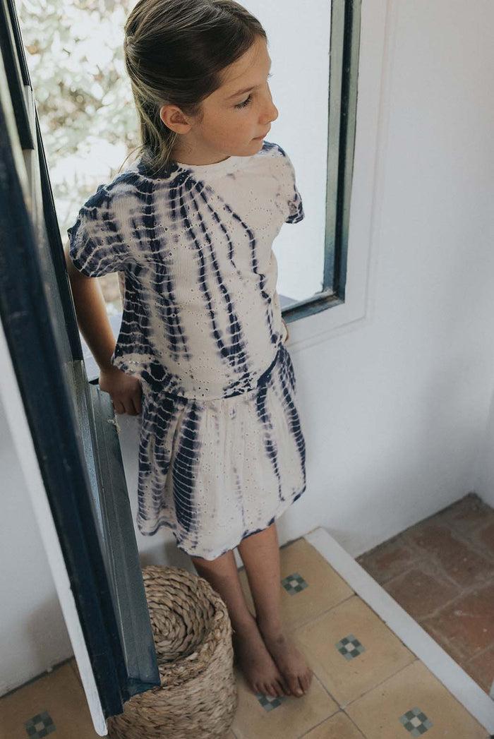 A Monday In Copenhagen Liane Blouse Tie Dye Print