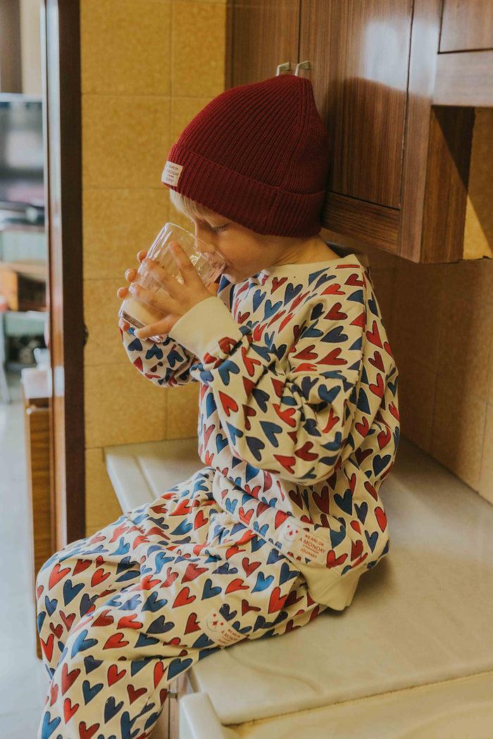 A Monday In Copenhagen Louis Blouse Heart Print